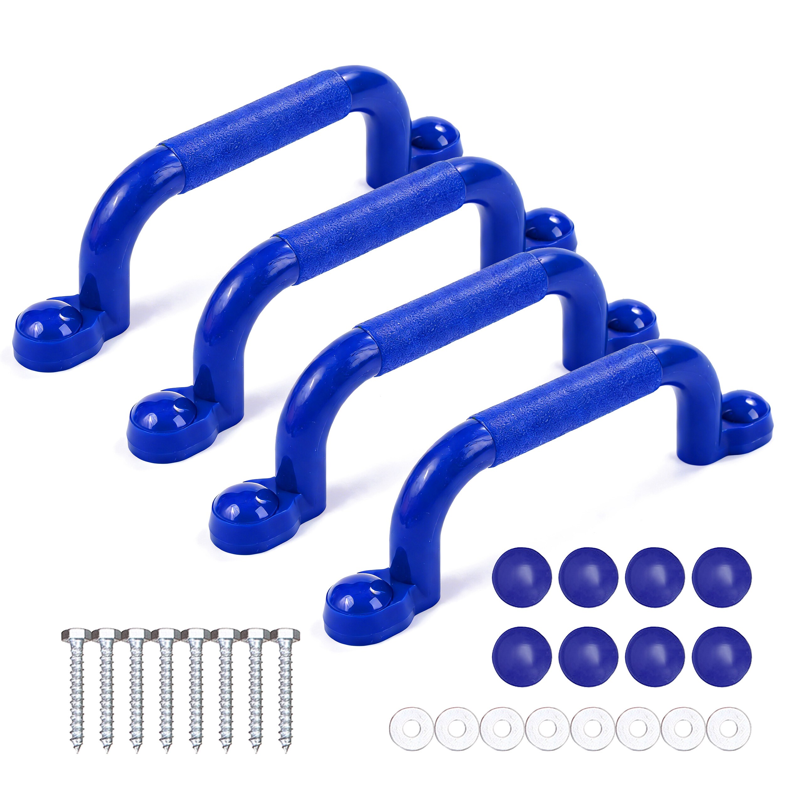 4 X Climbing Frame Grips In Blue - 24 Cm
