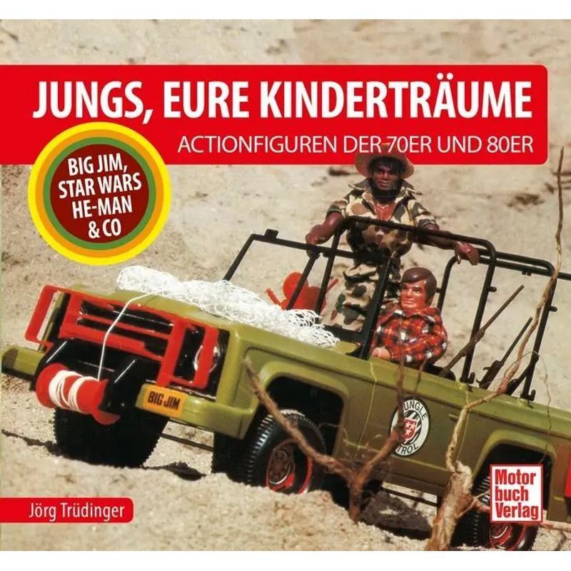 Image of Guys, Your Childhood Dreams - The Action Figures Of The 70s And 80s Big Jim, Star Wars, He Man & Co - Jörg Trüdinger - Book - 96 Pages - German - 2024 - Motorbuch Verlag - Ean 9783613046764
