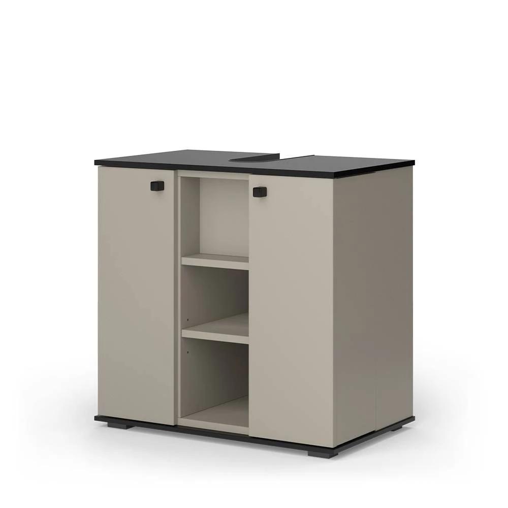 Image of 60 X 59 -door Under-sink Cabinet For Bathroom, Vanity Cabinet, Bathroom Furniture For Sink, Under-sink Cabinet, Particle Board, 16 Mm