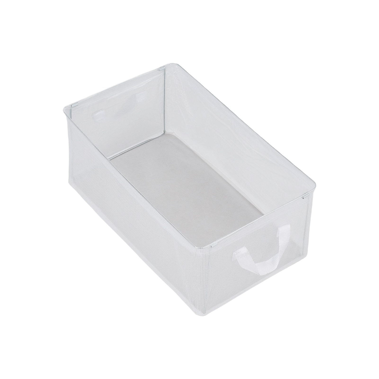 4 Pack Clear PVC Transparent Open-Top Clothes Storage Baskets