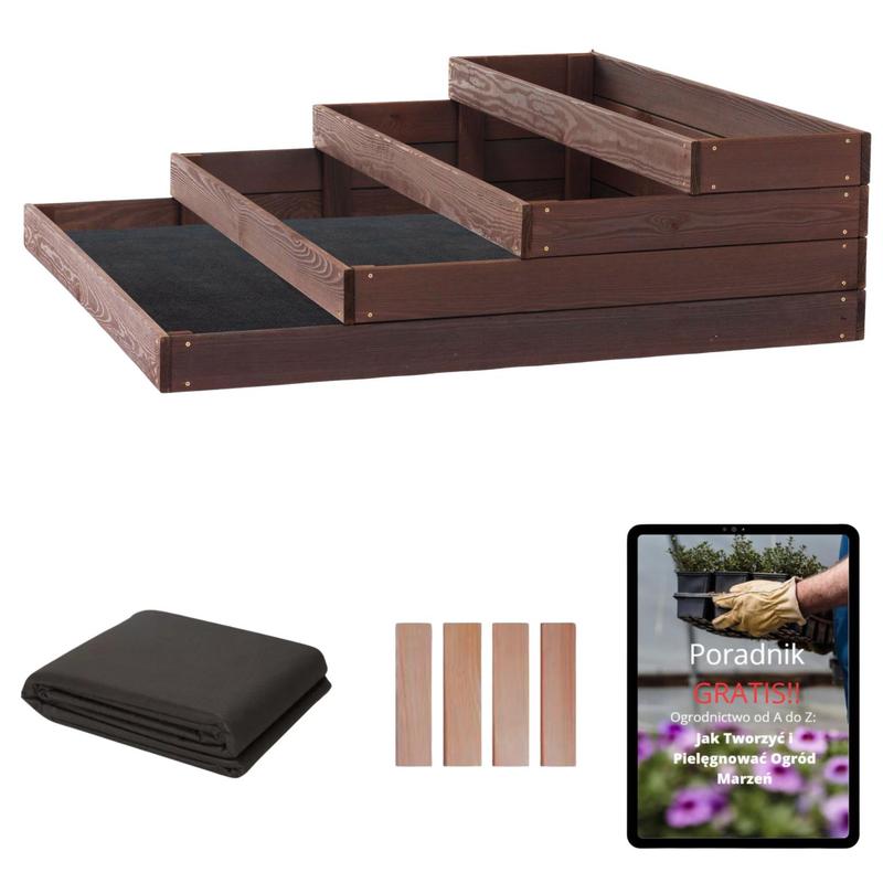 Vegetable Storage 4-tier Garden Inspection Box Raised Bed 120 Eco: retailer-supplied image