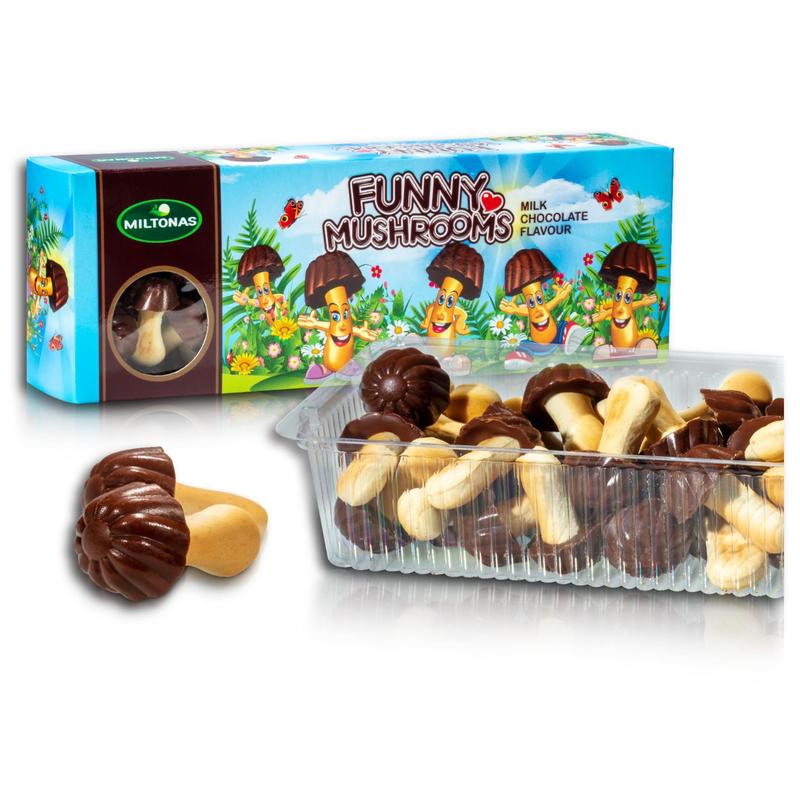 Image of Milton's Crispy "funny Mushrooms" With Cocoa-containing Fat Glaze 170g