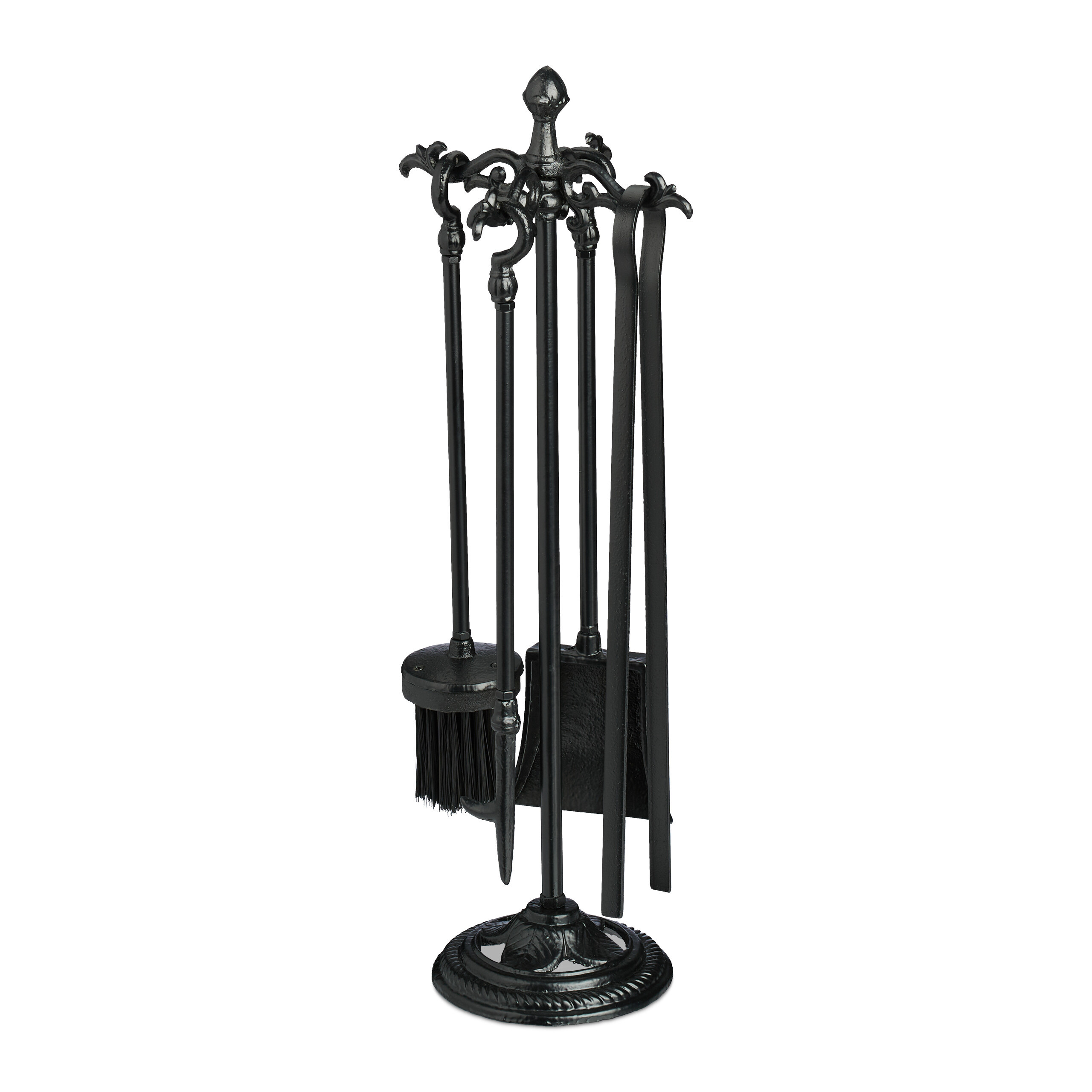 5-piece Fireplace Tool Set In Black