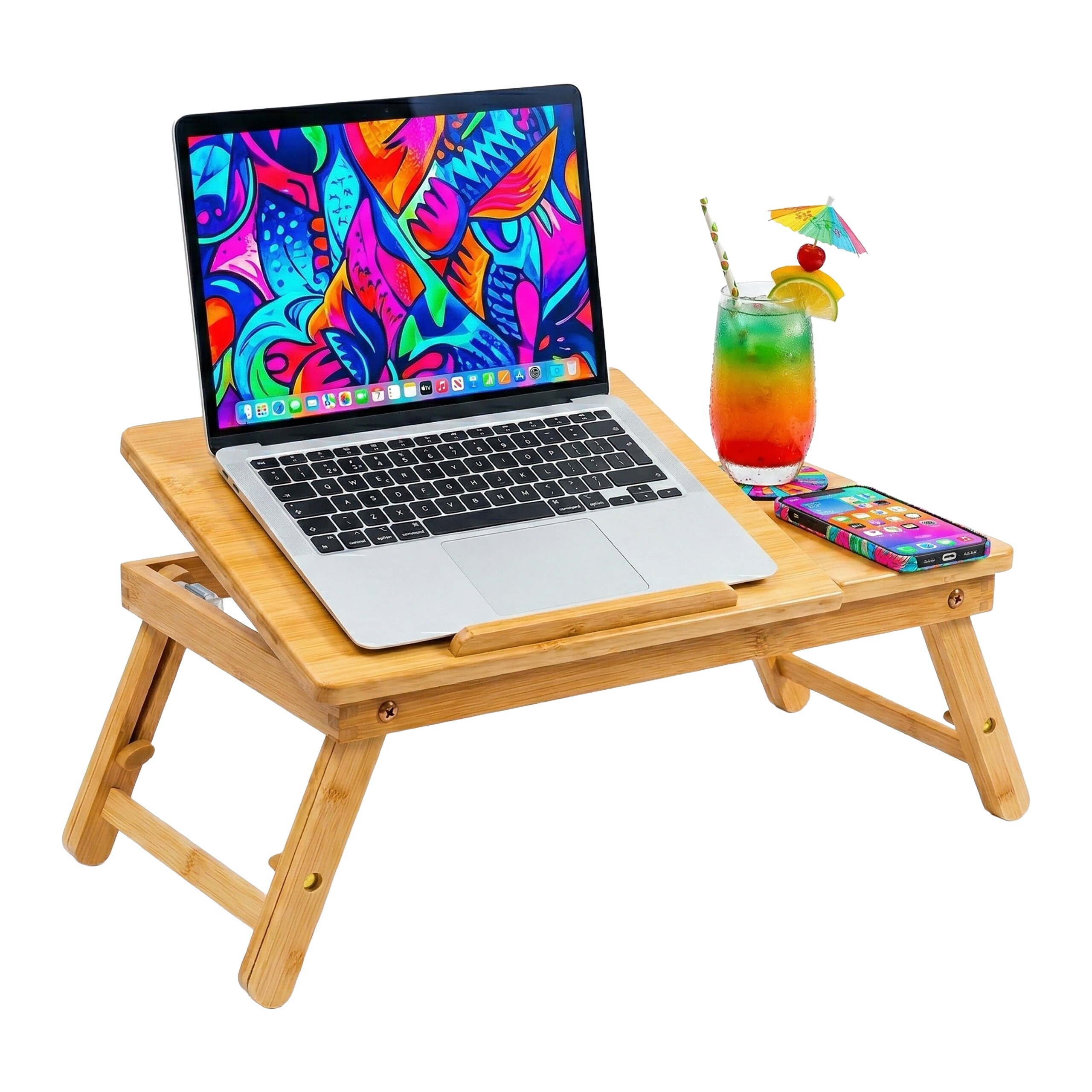 Laptop Stand In Natural - (w)49.5 X (h)31 X (d)30 Cm