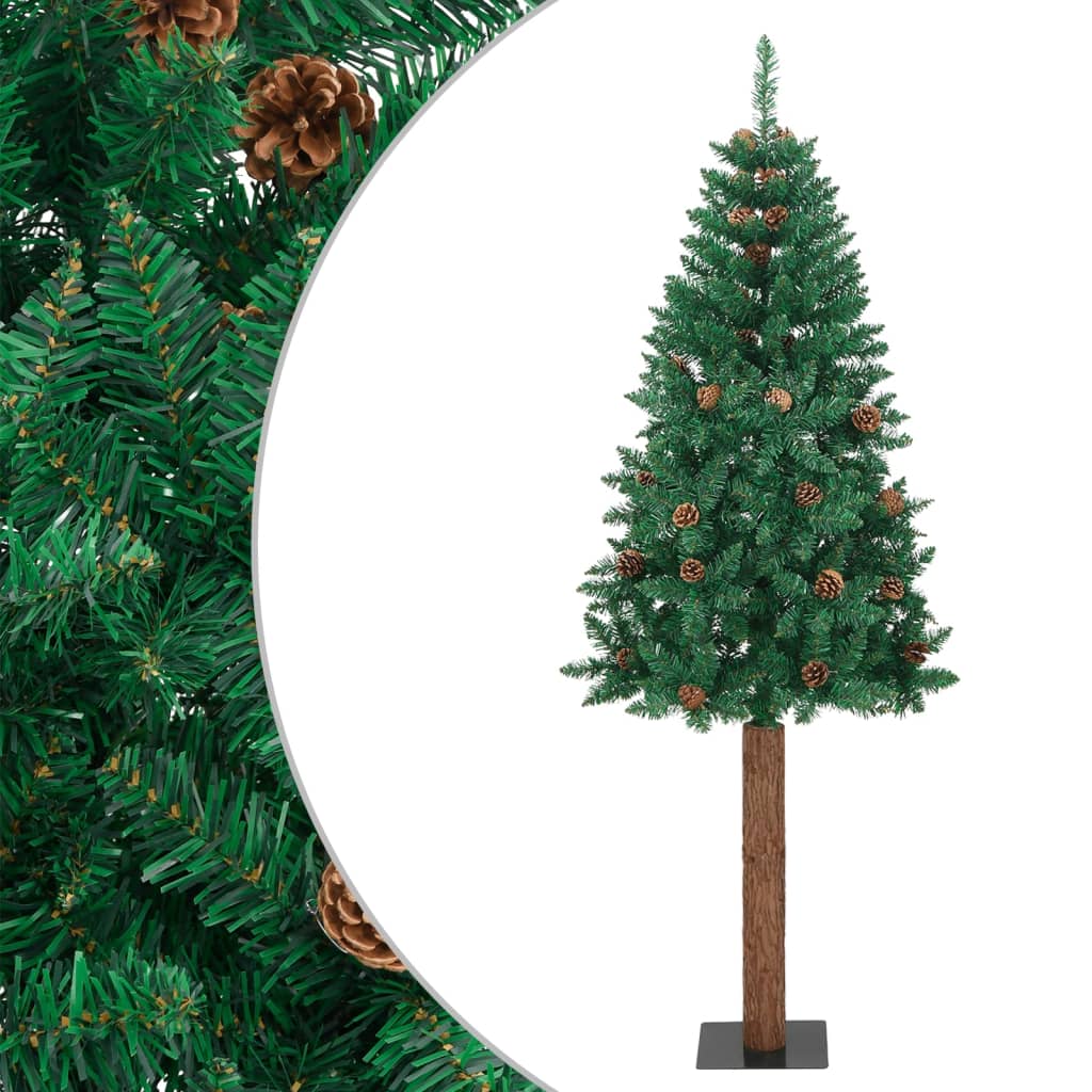 Vidaxl Slim Christmas Tree With , , Christmas Tree Decoration