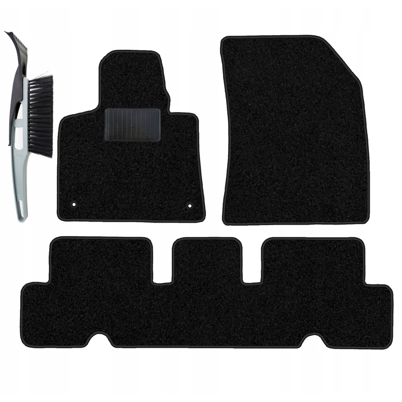 Velvet Car Mats Set Compatible With C4 Picasso Ii 5-seater 2012-2019