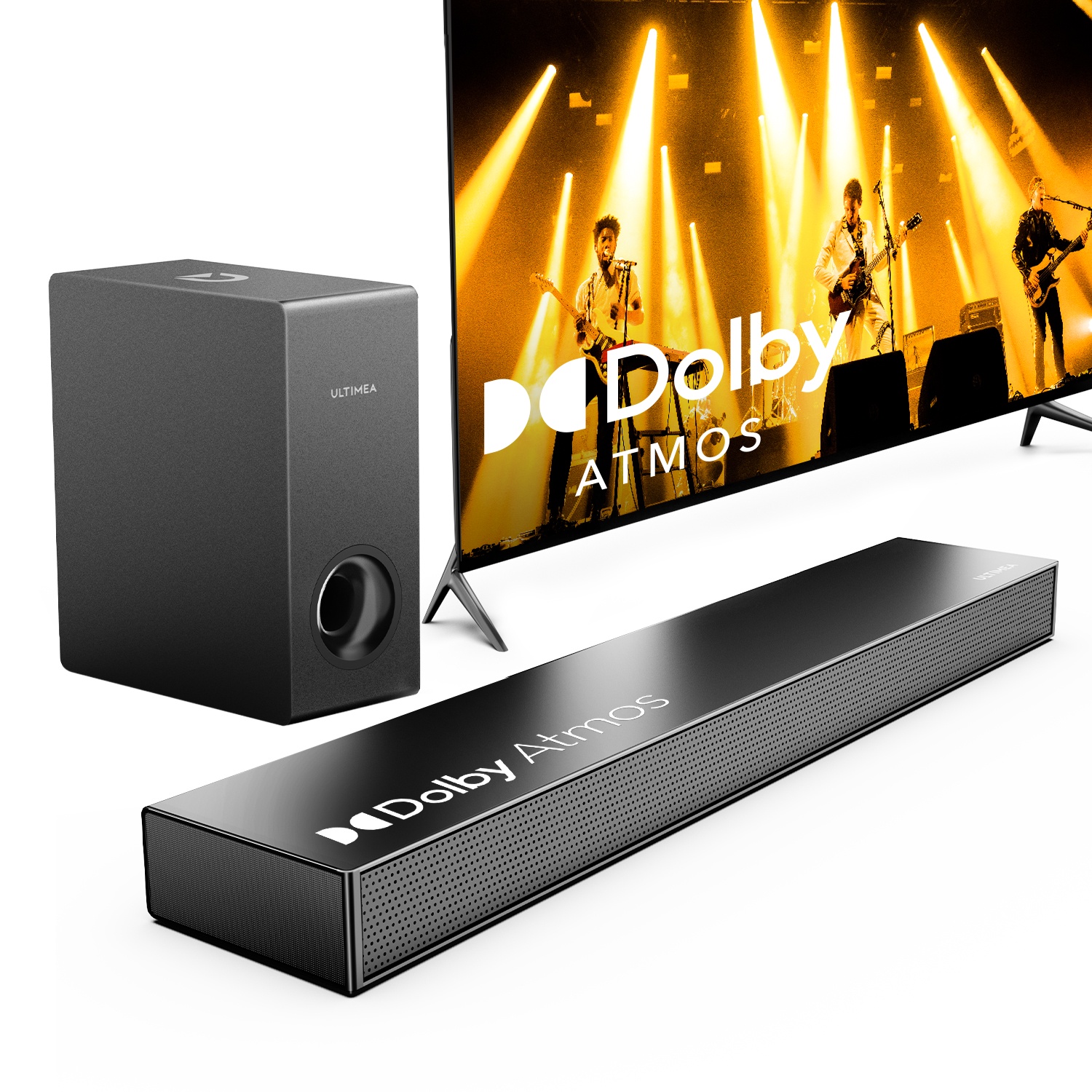 TEMU ULTIMEA Soundbar für Smart TV mit , 190W Spitzenleistung Soundbar mit Subwoofer, TV Soundbar mit Bassverstärkung, Heimkino Audio Soundbars für