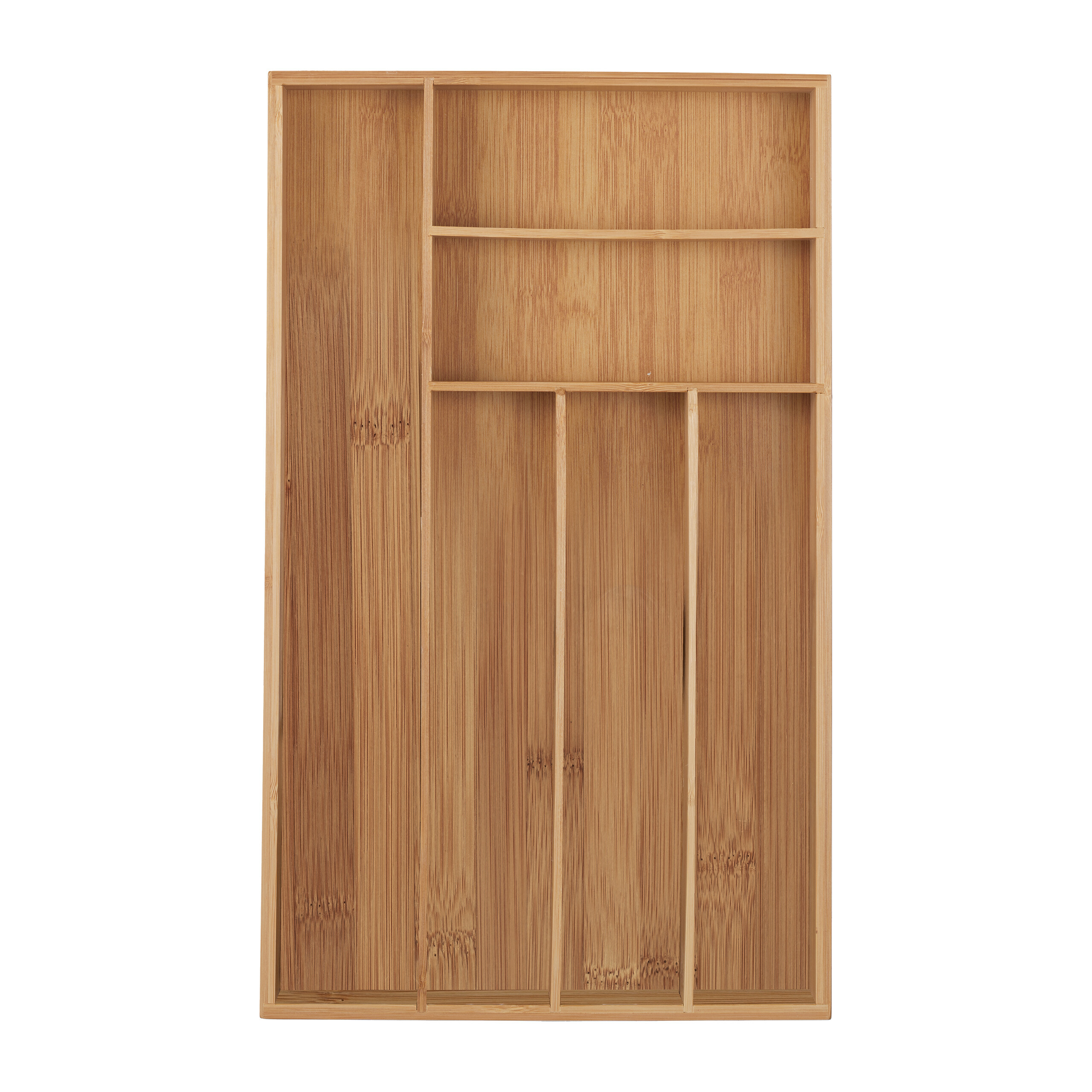 Image of Bamboo Cutlery Box In Natural Finish