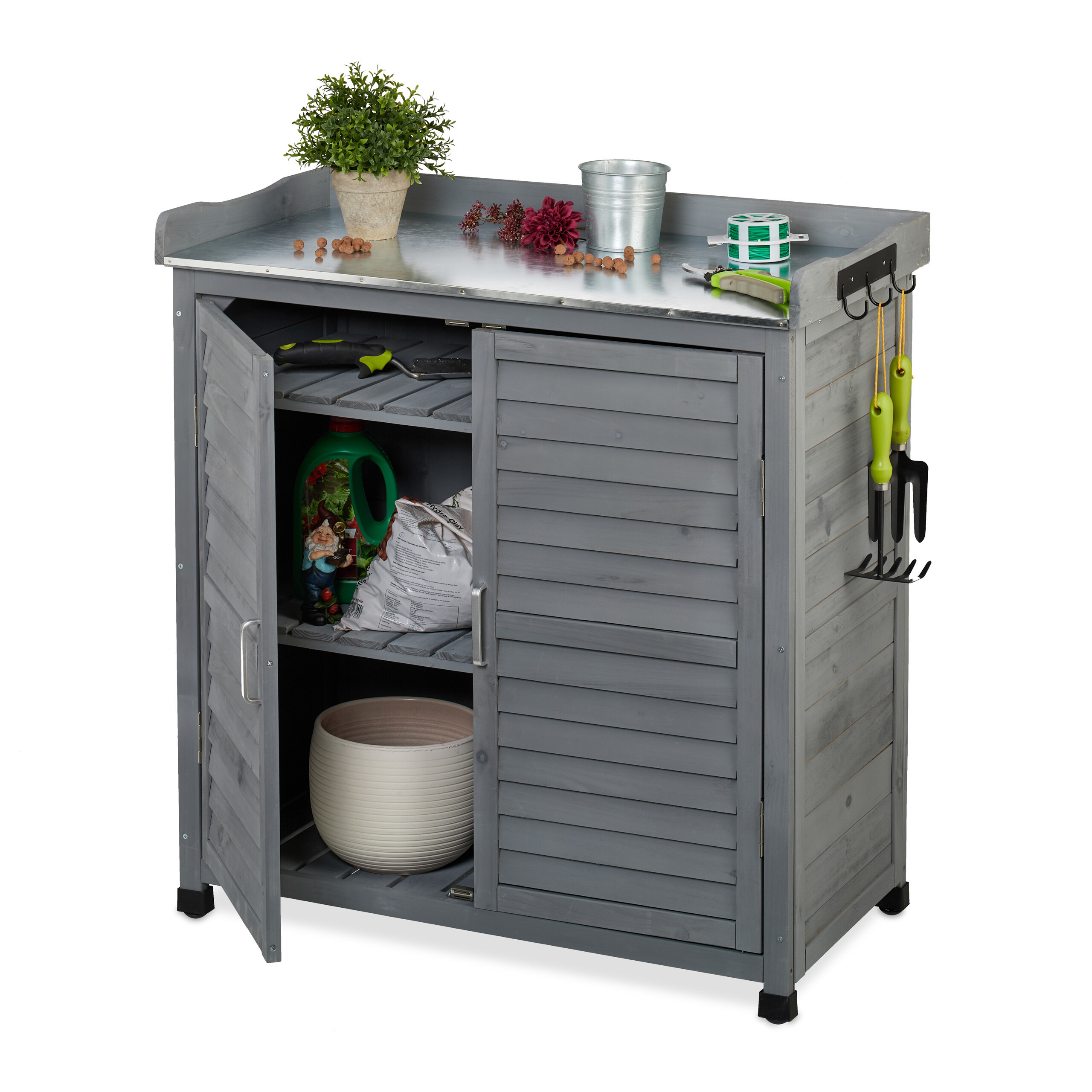 Gray Planting Table - (w)90 X (h)92 X (d)
