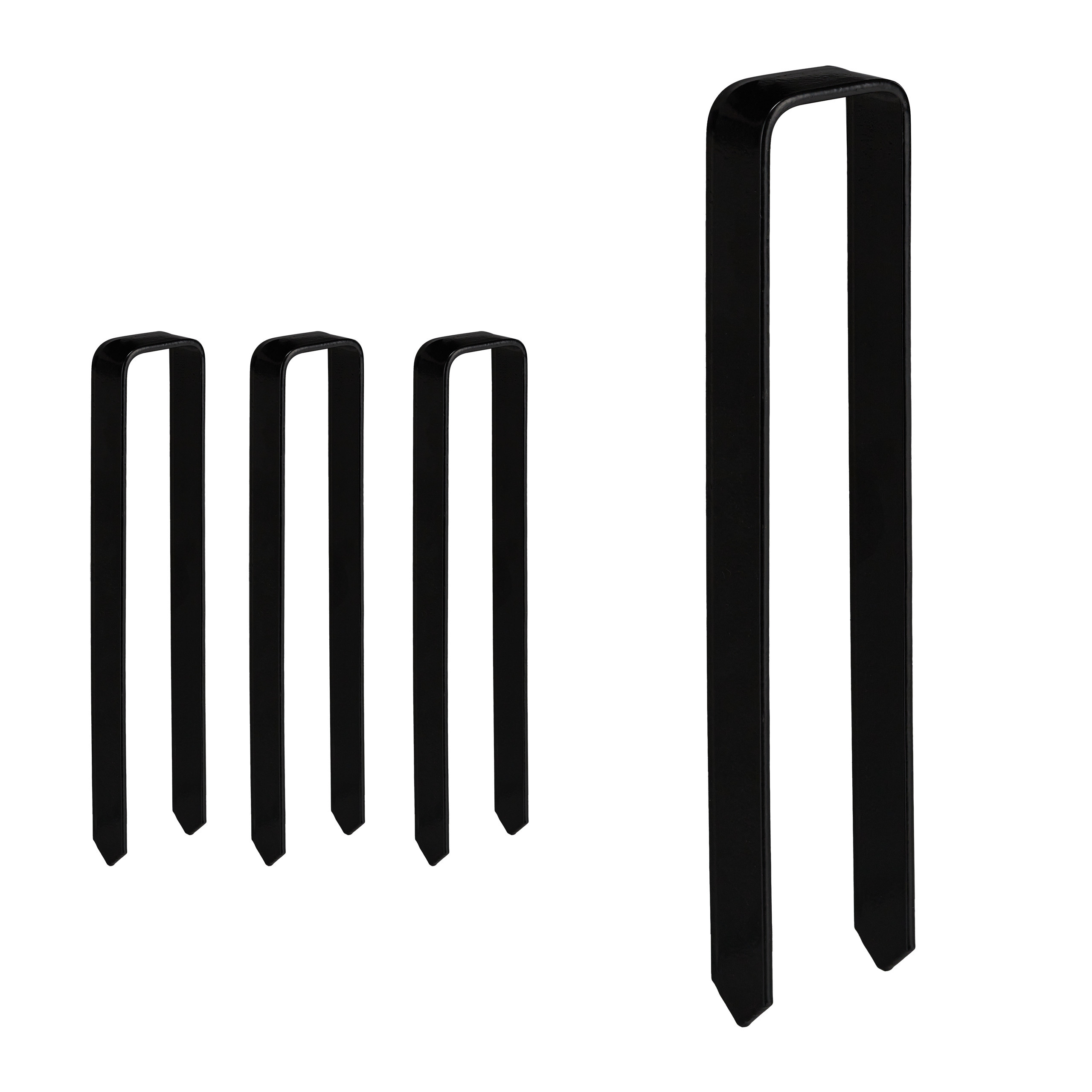 4x Ground Anchors In Black