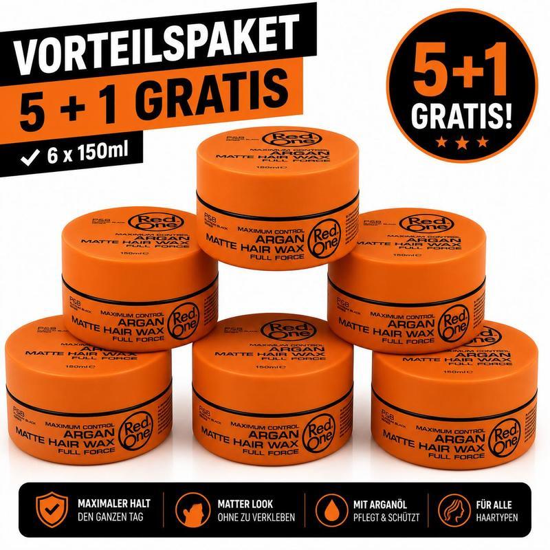 Image of Argan Matte Hair Wax 6-pack – 6pcs Each 150ml Matte Hair Wax Bulk Pack For , Structure, , Men's Hairstyle, Short Hair, Hairdressing Needs, Men's Styling & Everyday Use.