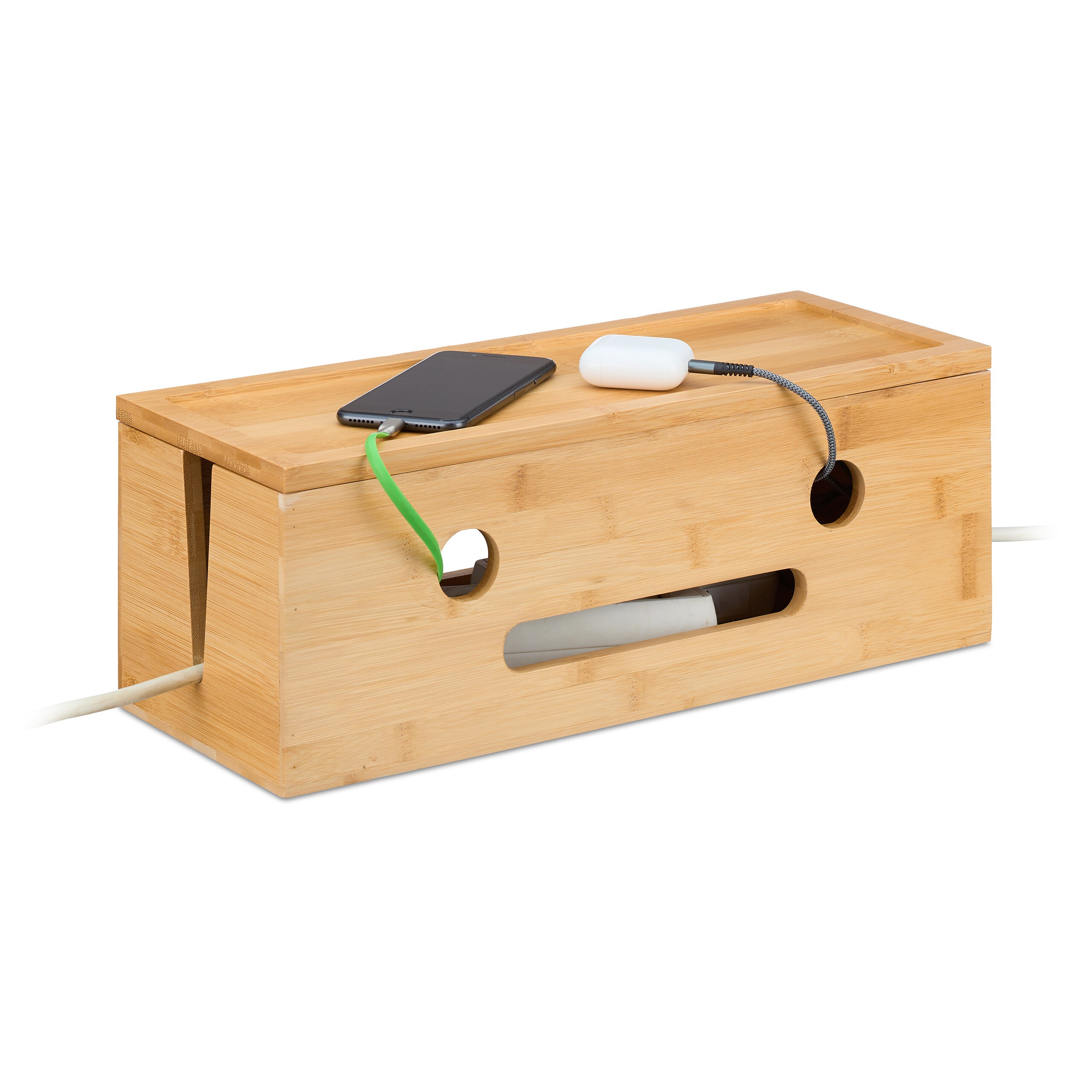 Cable Box In Natural - (w)42 X (h)15.5 X (d)16 Cm