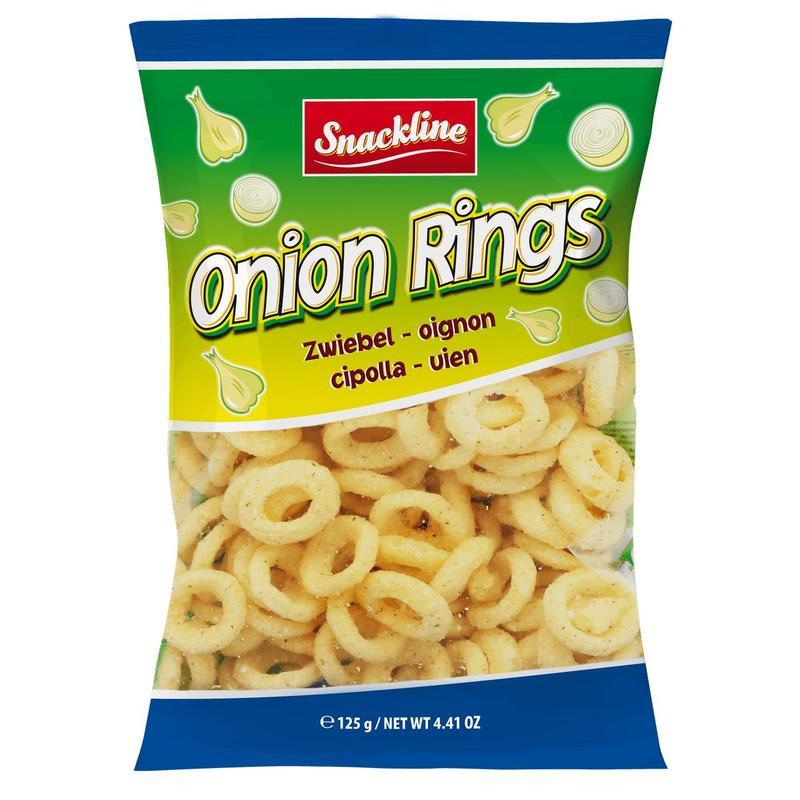 Image of Snackline Onion Rings Corn Snack Salted 125g