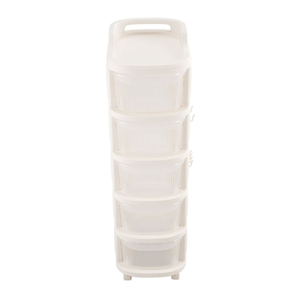 5 Layers Multipurpose Rolling Plastic Drawer Storage Cabinet