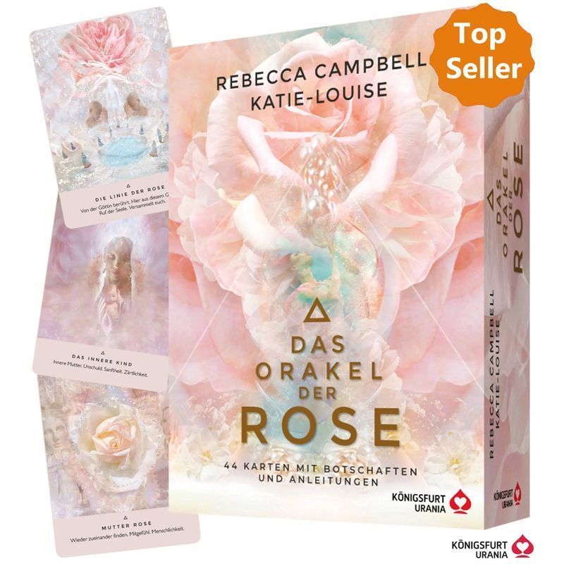 Image of The Oracle Of The Rose - Book - 44 Cards With Messages And Instructions - Rebecca Campbell - 144 Pages - German - 2022 - Königsfurt Urania - Ean 9783868267945