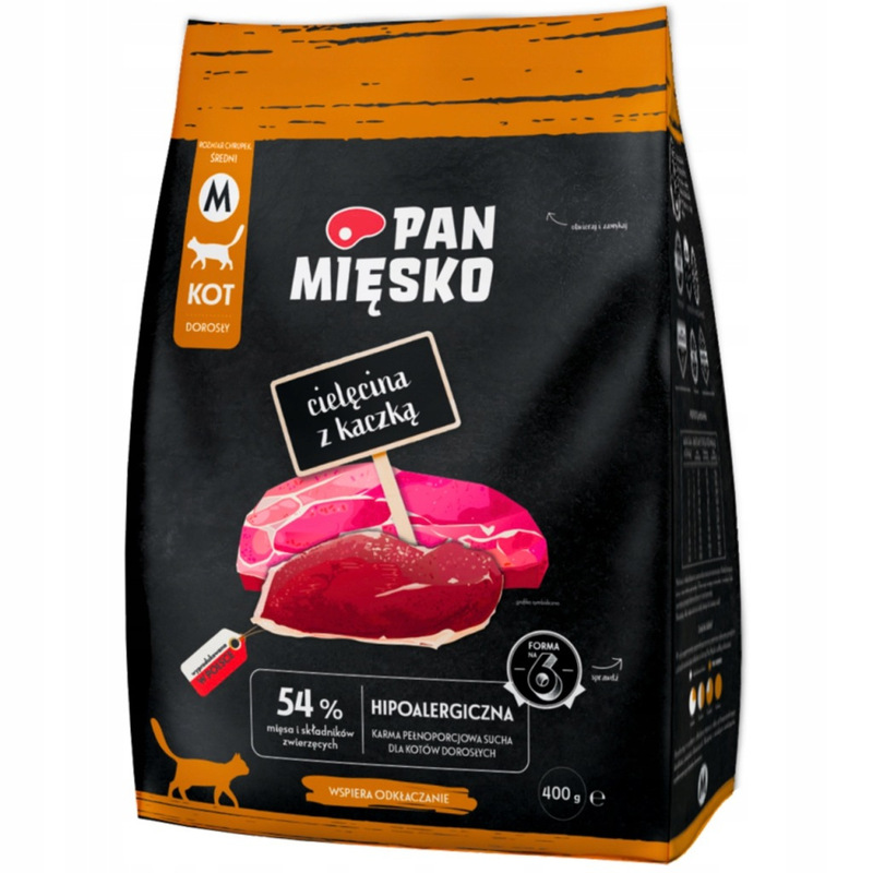 Miesko Karma Dry Food For Cats Cielęcina With Duck 400g