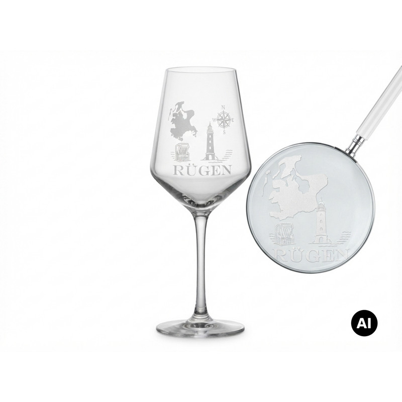 Image of Glass With Engraving 350ml - Gift For Wine Lovers From