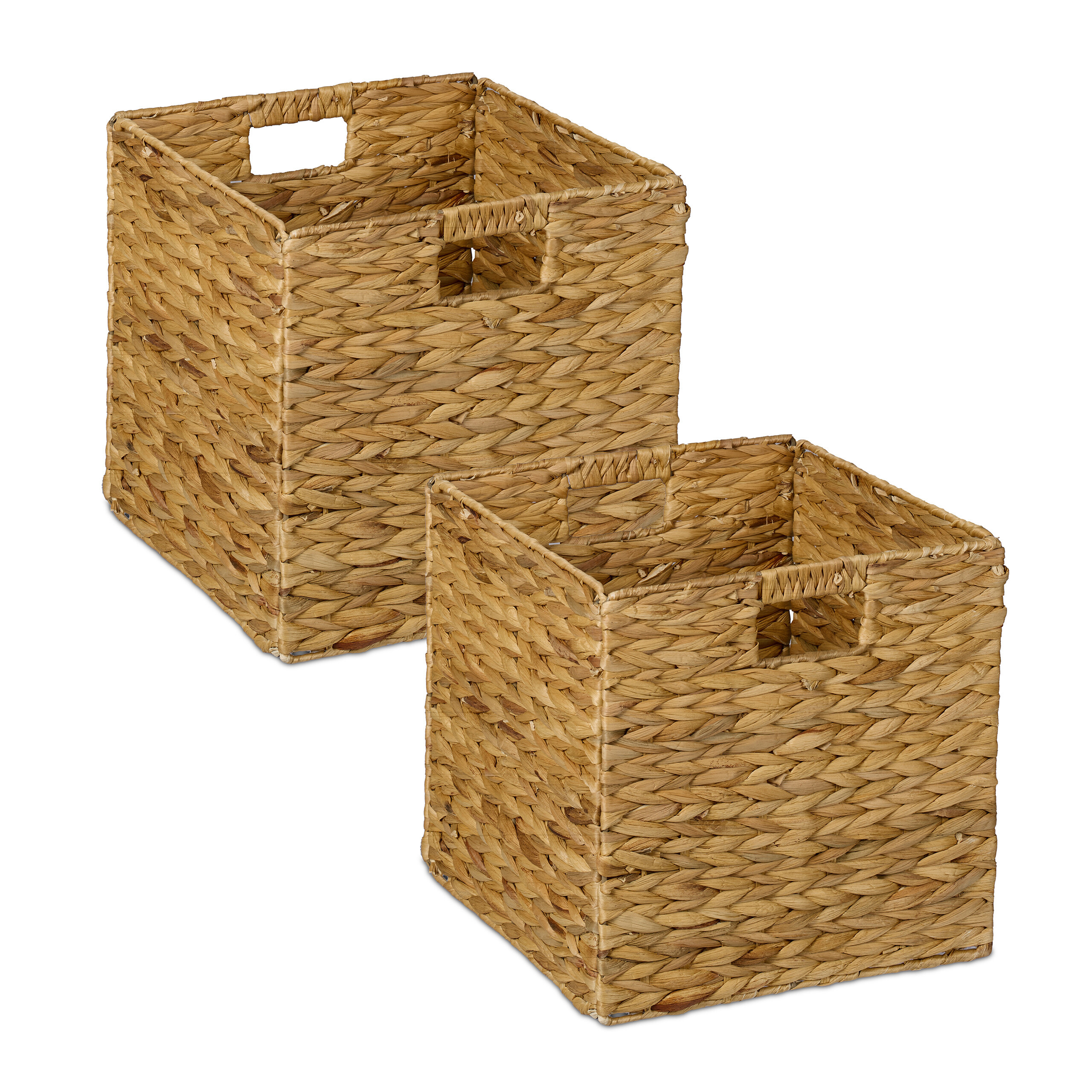 2 X Storage Basket In Natural - (w)30 X (h)30 X (d)30 Cm