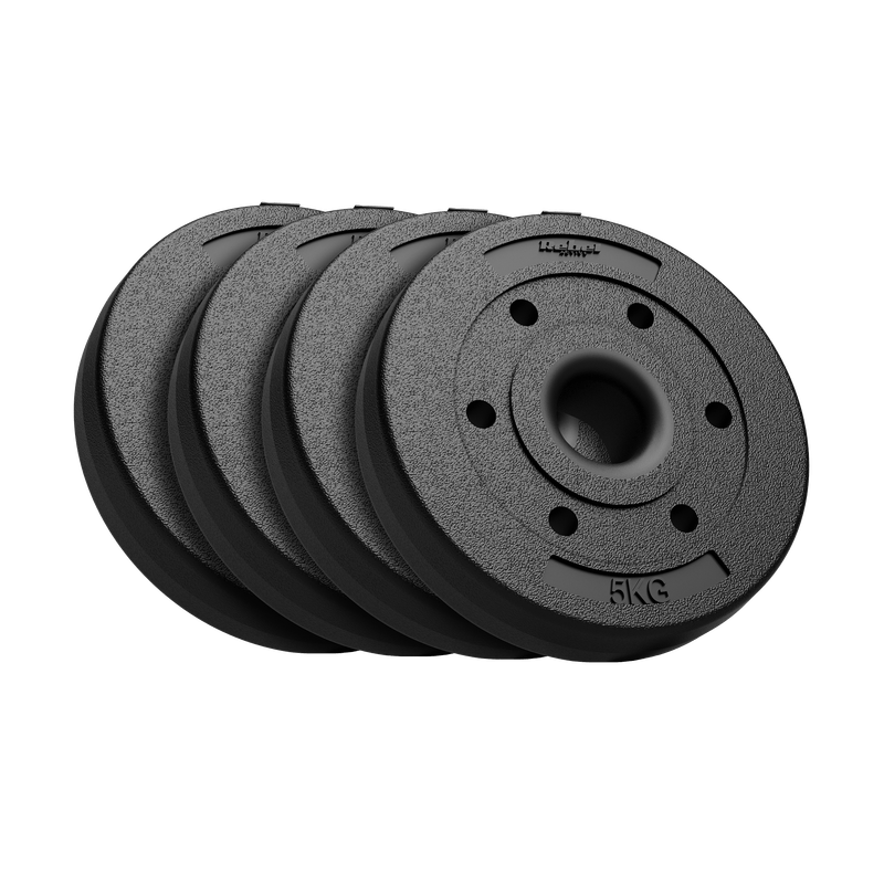 TEMU Weight Set 4x5kg, 51mm Hole For Barbell