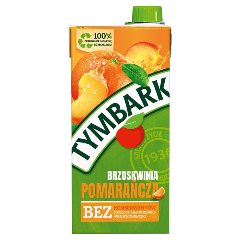 Tymbark Fruit Drink Peach Orange 1 L