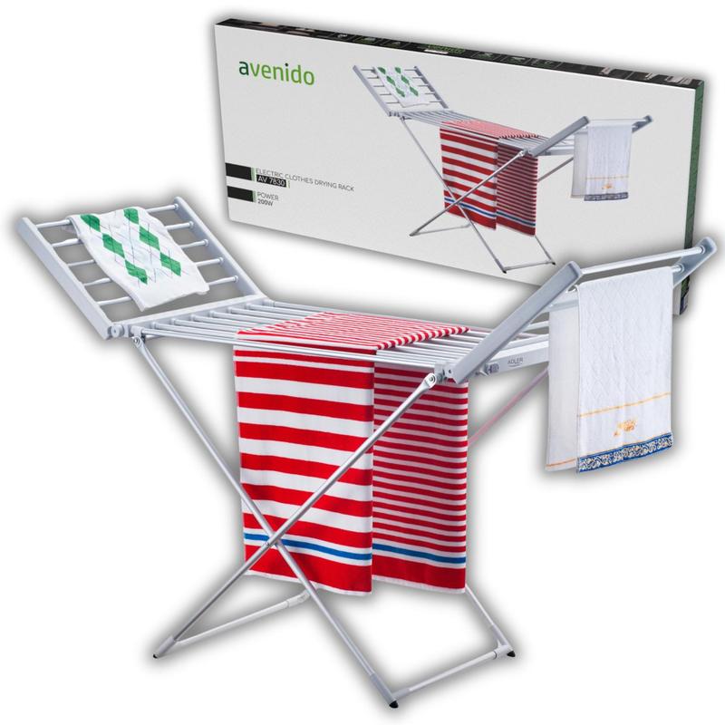 TEMU Electric Clothes Drying Rack 18 Heating Elements Aluminum Foldable Electric Clothes Dryer 220w Power Reduces Drying Time Compared To Traditional