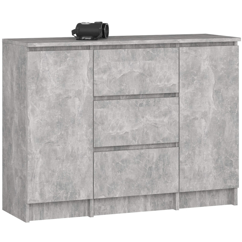 Akord K100 101 Doors 3 Drawers 4 Shelves 101x35x76 Cm