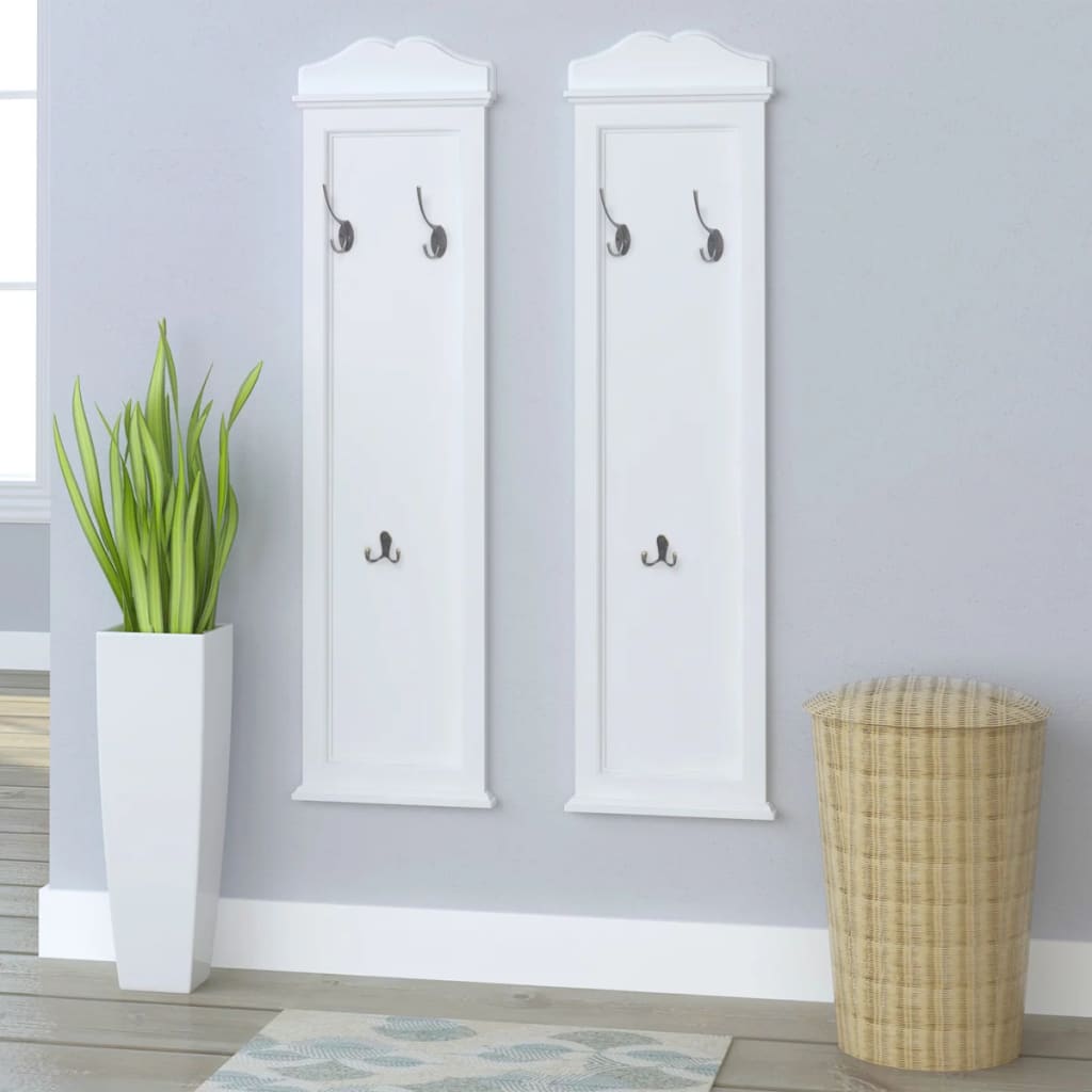 Wardrobe Panel, 2-piece Set, White