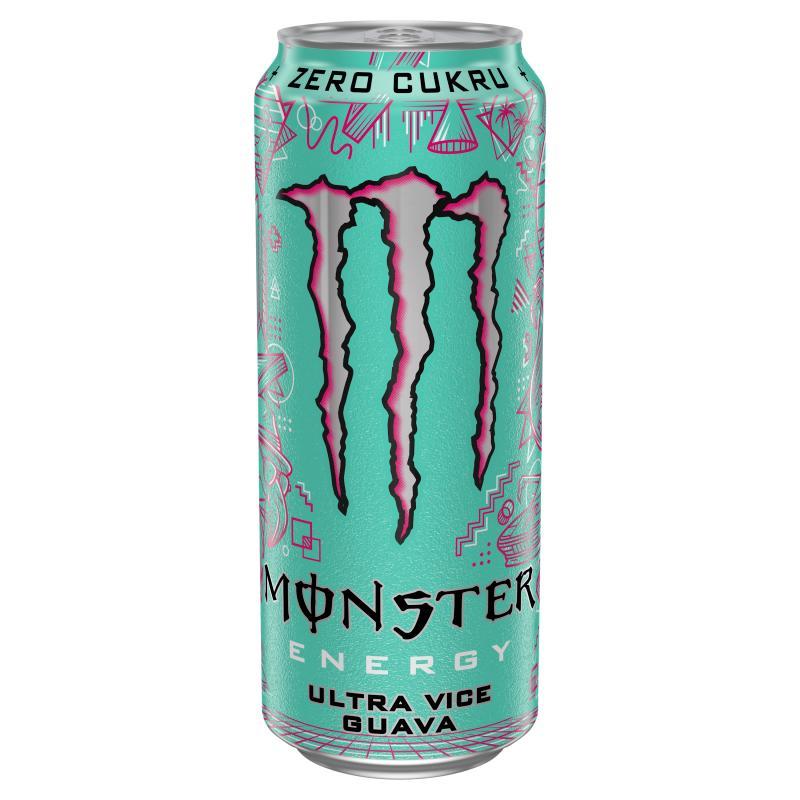 Monster Energy Ultra Vice Guava Carbonated Energy Drink 500 Ml