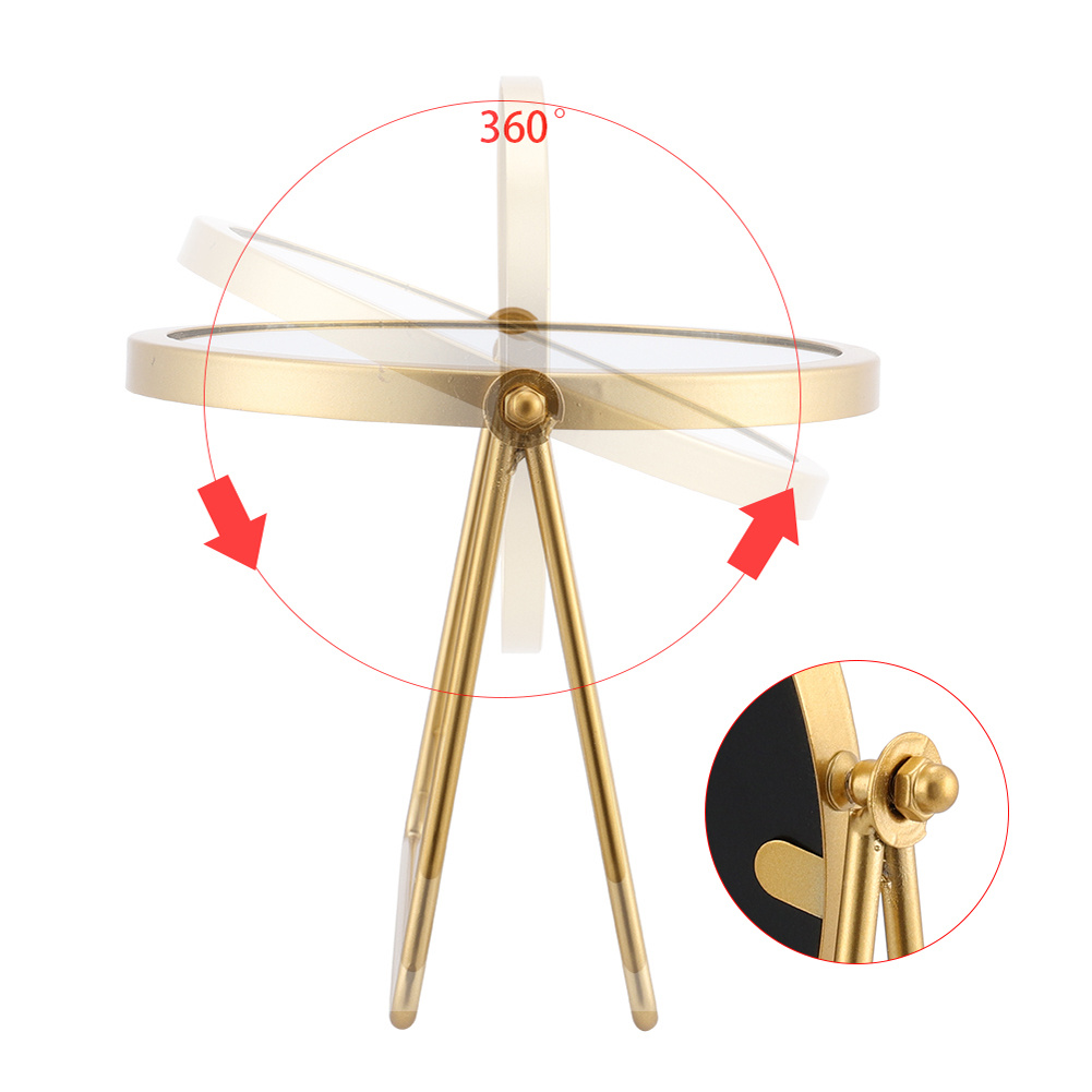 Round Shape Beauty Vanity Mirror with Stand