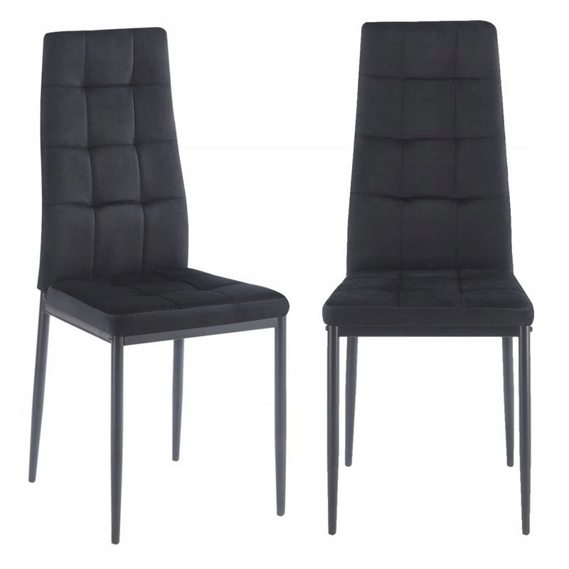Image of K29-fx Velvet Black Chair