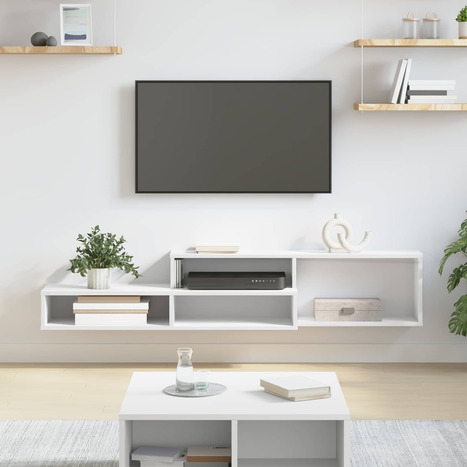 Image of Stand Entertainment Center Modern Tv Stand Living Room Furniture Media Console Tv Cabinet Entertainment Stand For Home Modern Furniture Wooden Tv Stand Minimalist Tv Cabinet