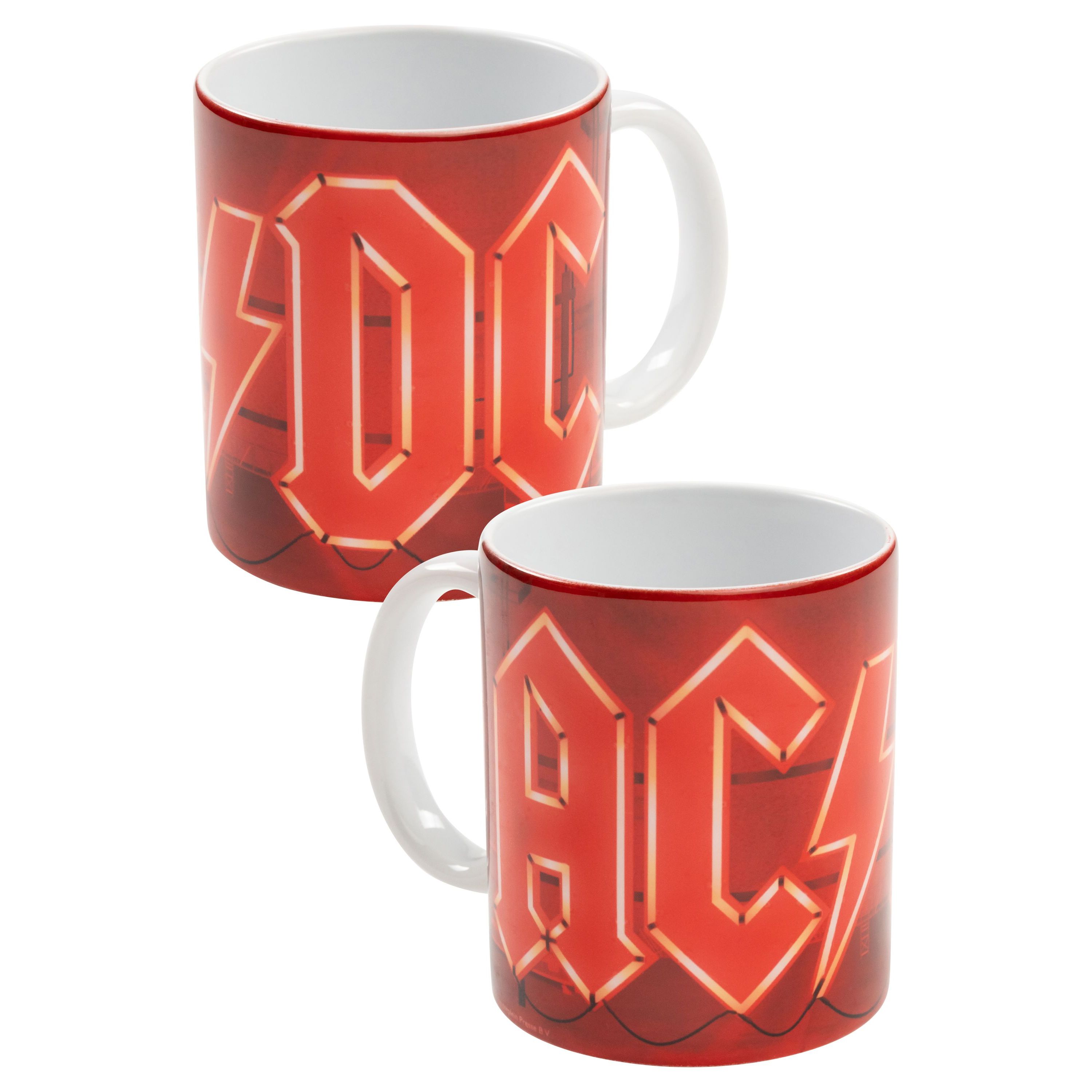 Ac/ Mug - Led Ac Ceramic Coffee Cup, 320 Ml, Red