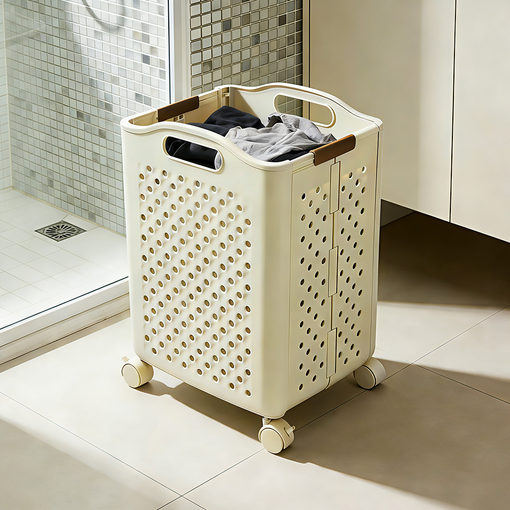 Foldable Heavy-Duty Plastic Storage Container with Large Capacity