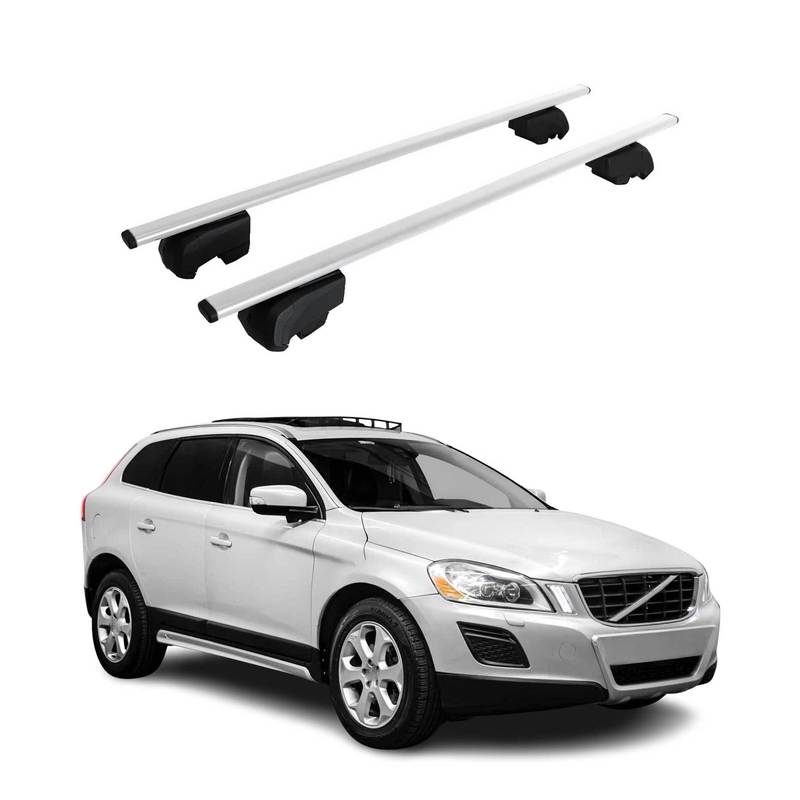 Takräcke Basfäste för Volvo Mk1 2008-2017 75Kg Metall Silverfärgad 2st