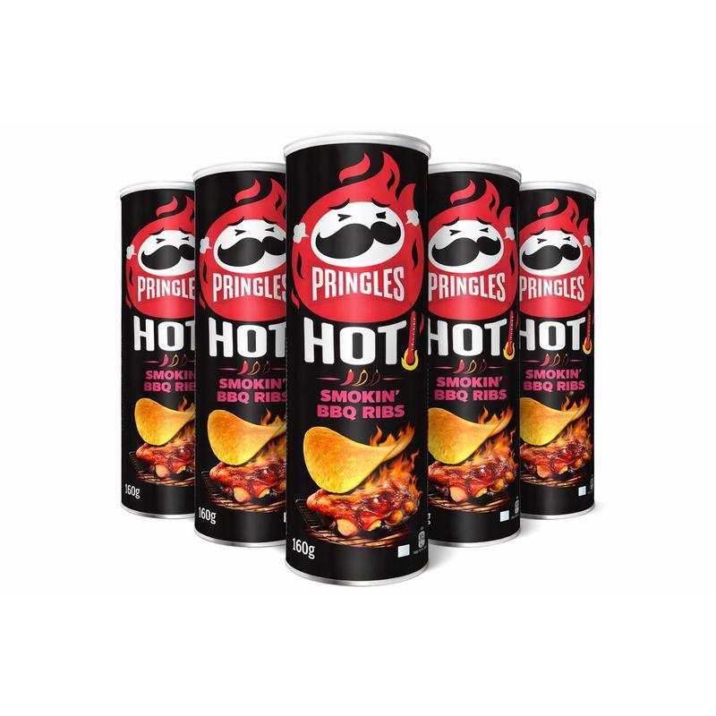 Pringles Hot Smokin' Bbq Ribs 5 X 160g