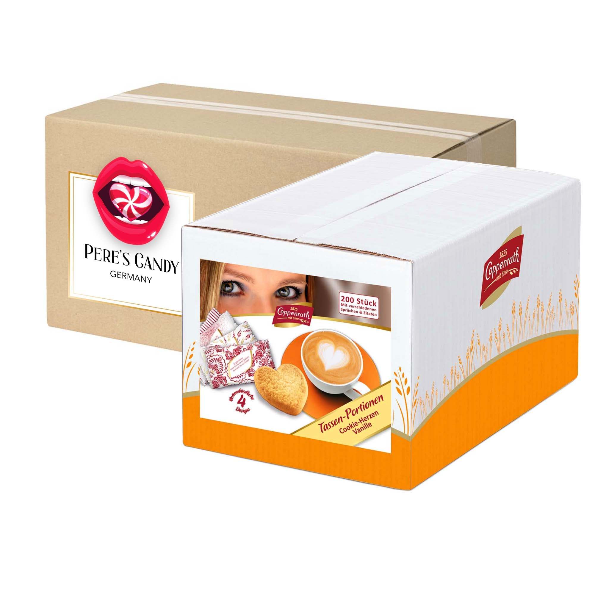 Coppenrath Cookie Hearts Vanilla Individually Wrapped In The Counter Dispenser, 1000 G, 200pcs