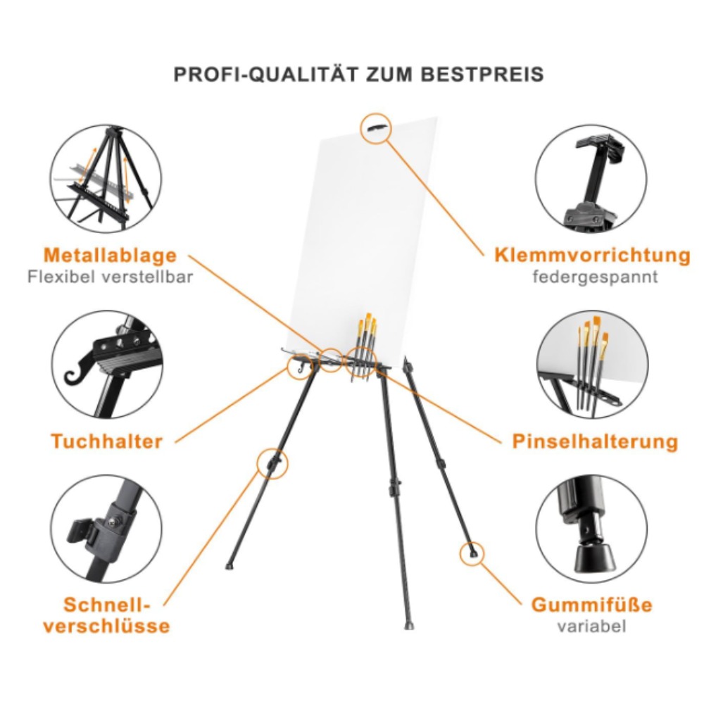 50-167cm Adjustable Field Easel Tripod Stand With Bag For Canvas Poster Wedding Sketching Painting