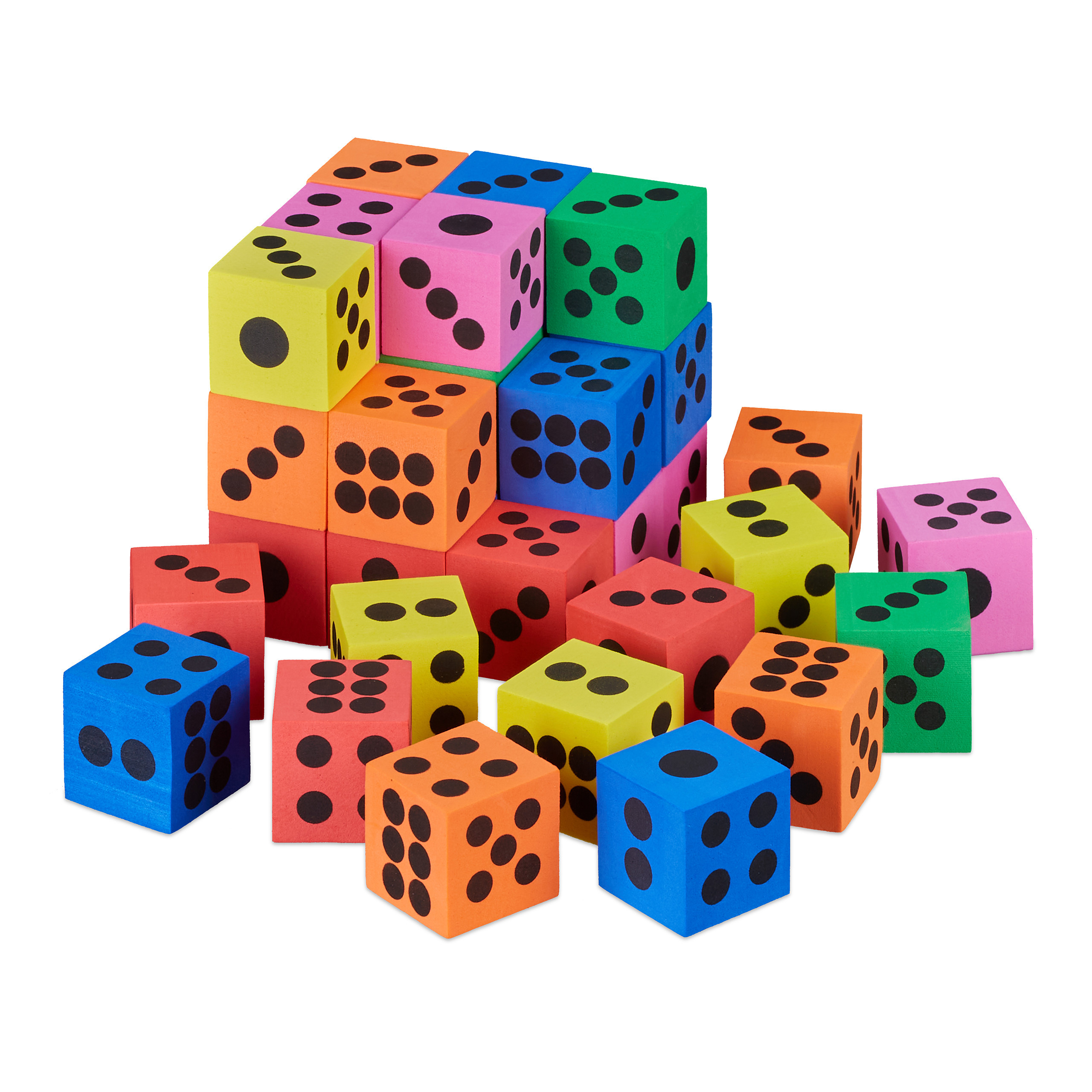 72 X Cubes In Assorted Colors - (w)4 X (h)4 X (d)4 Cm