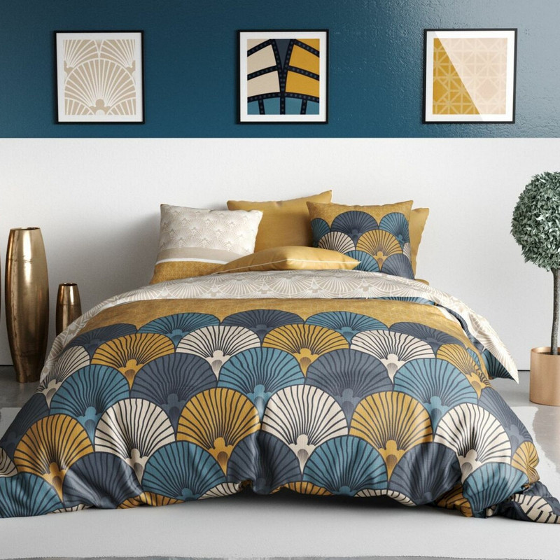 TEMU Housse de couette 240x260 cm + 2 taies d'oreiller 63x63 cm Coton