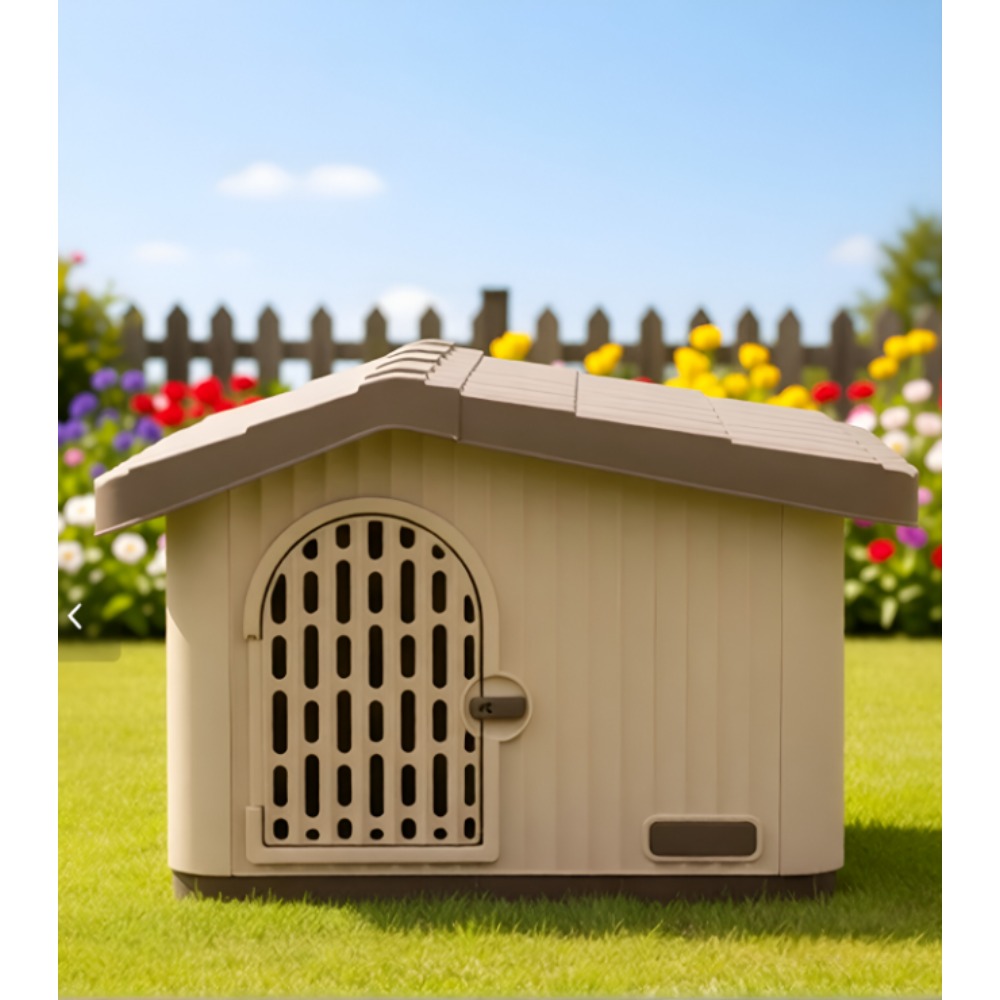 TEMU Wide Door Ventilated Pet Cage, Plastic Balcony And Cat House, Sturdy And Durable, Quick Installation, Providing Comfortable Indoor And Outdoor