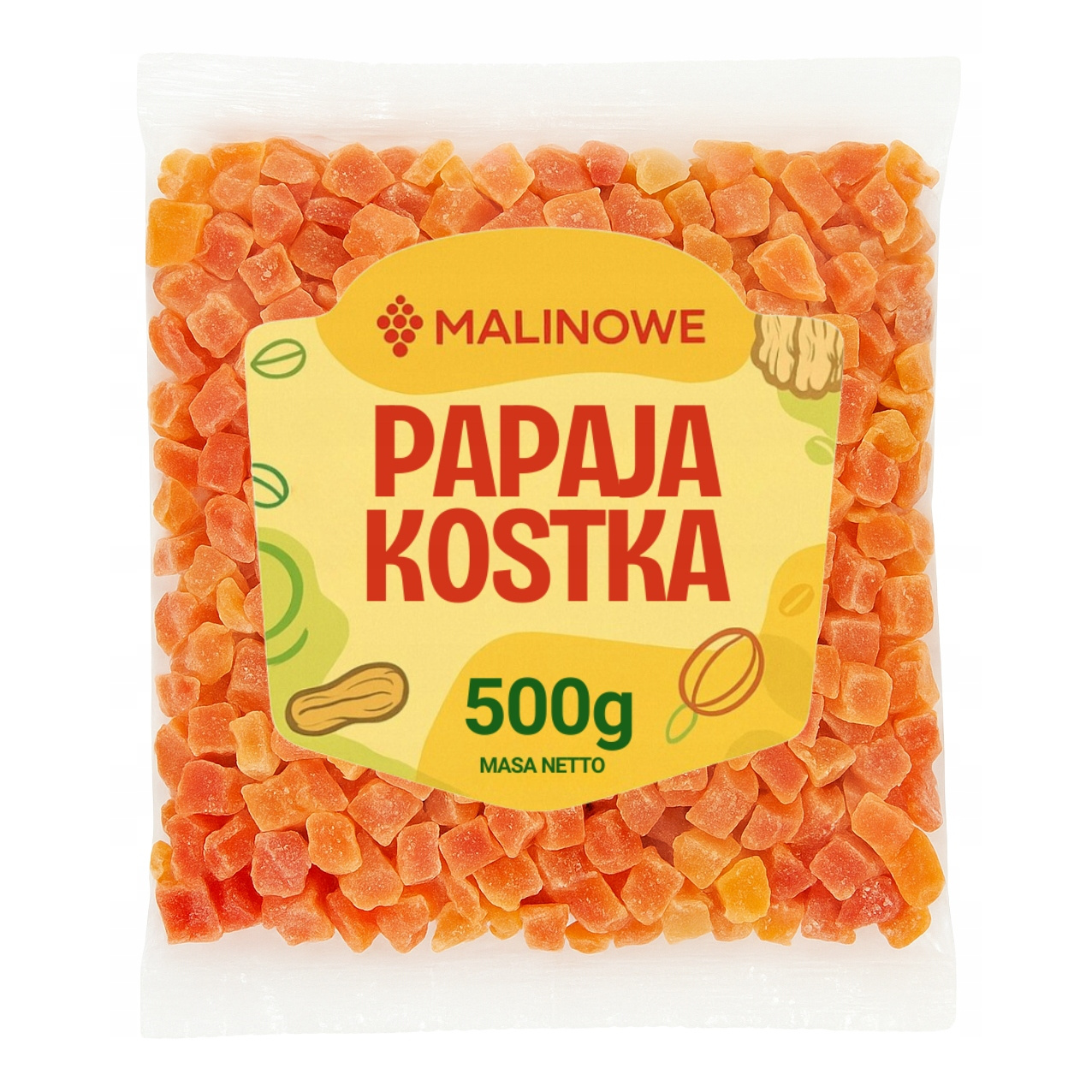 Image of Candied Papaya Cube 500g, Dried Papaya In Cube, Premium Quality
