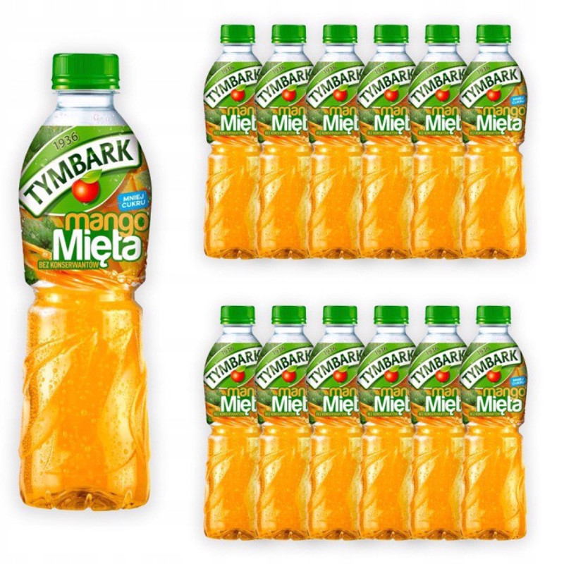 Image of Tymbark Fruit Drink Mango Mint 500 Ml X 12pcs