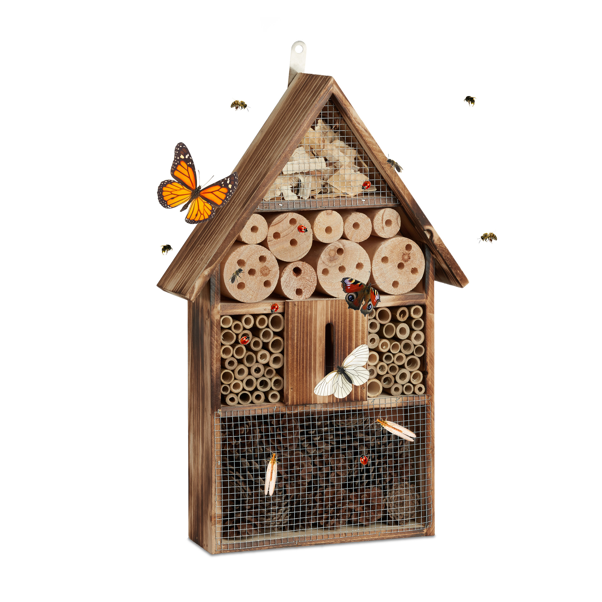E-shop Insektenhotel in Natur - (B)31 x (H)48 x(T)9.5 cm