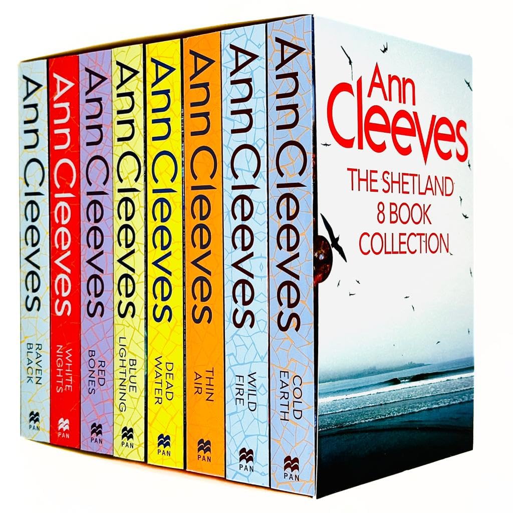 TEMU Ann Cleeves' Shetland Series 8 Books Collection Set (books 1-8)