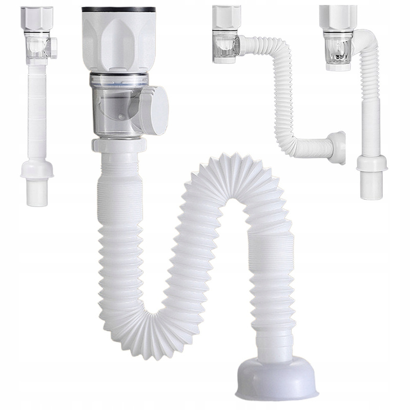 Siphon For Sink With Flexible Elastic Tank