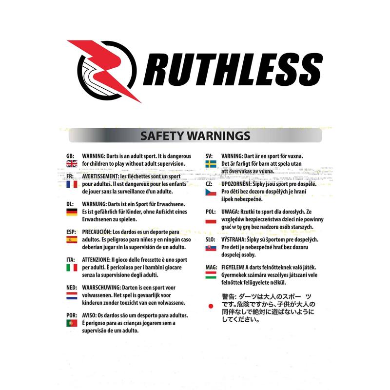 Ruthless Dart Flights - 100 Micron - Std - No2 - Bear