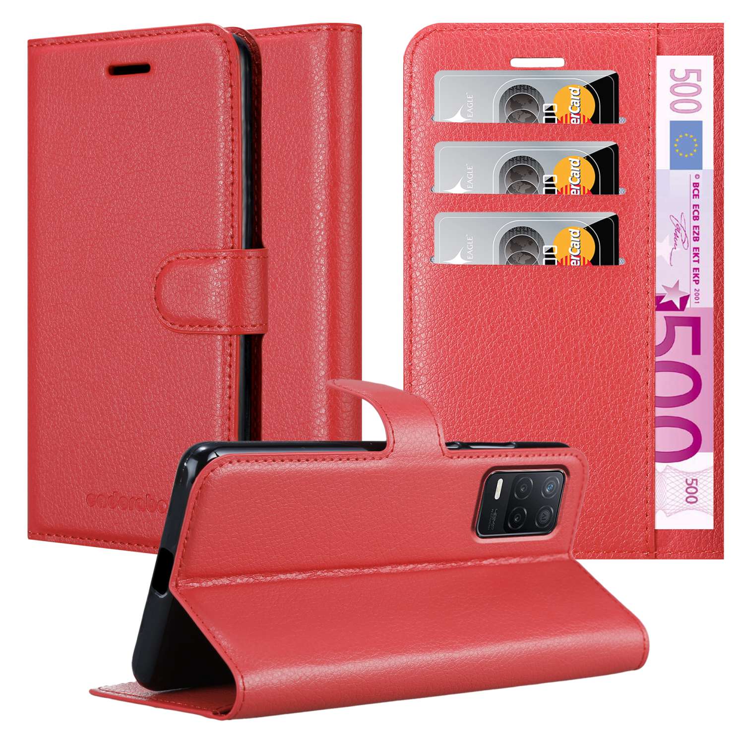 Image of Compatible With 8 5g / V13 / Q3 / Q3i / 30 5g Case Protective Cover With Magnetic Closure, Stand And Card Slot Flip Case Cover Case Phone Case Book Bag