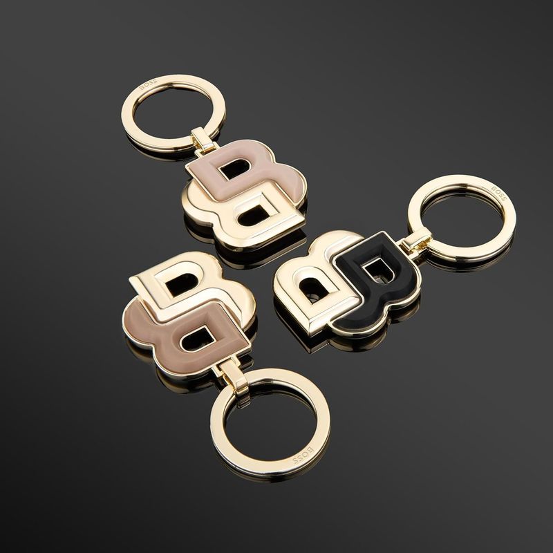 Key Ring Double B with Camel Color, Stylish Accessory for Daily Use