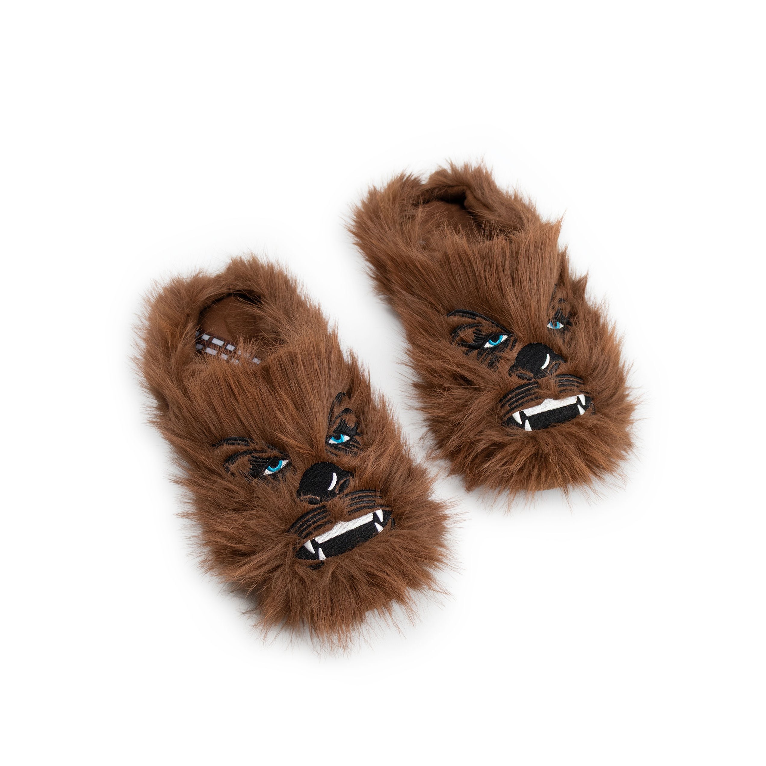 TEMU Star Wars Chewbacca Men's Slippers | Fluffy Indoor Lounging Footwear | Star Wars Movie Theme Shoes | Character Slippers For Relaxation | Star