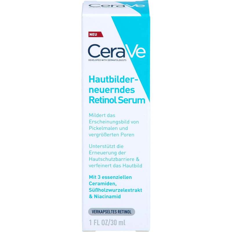 Image of Cerave Skin-renewing Retinol Serum For Uneven And Impure Skin, 30 Ml Gel